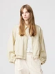 Куртка демисезонная короткая женская Uniqlo 359208644 XS Бежевая (1159842243) - изображение 1