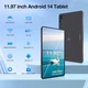 Планшет 11.97" 2K Weelikeit P51L 8+8/256Gb 4G 2-SIM 8 ядер Android 14 8000 mAh Серый - изображение 2