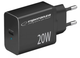 Мережевий зарядний пристрій Esperanza 20W USB-C PD Black (5901299960547) - зображення 1