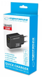 Мережевий зарядний пристрій Esperanza 20W USB-C + USB-A Black (5901299960561) - зображення 3