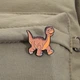 Брошь-значок BROCHE бижутерия Животные Динозавр коричневая BRGV115089 - изображение 2