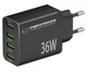 Ładowarka sieciowa Esperanza 36W 4x USB-A QC 3.0 18W Black (5901299960592) - obraz 1