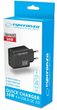Ładowarka sieciowa Esperanza 36W 4x USB-A QC 3.0 18W Black (5901299960592) - obraz 3