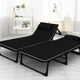 Раскладная кровать с Mesh-матрасом и подушкой LEOBRO до 150 кг Black (LB-FB-A2-BLK) - изображение 1