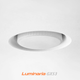 Вбудований світильник Luminaria СВ53 R105 GX53 білий безрамковий 220V IP20 105*34,5мм для натяжних стель - зображення 2