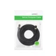 Интернет кабель для роутера Cat 7 UGREEN NW107 F/FTP Round Ethernet Cable патч-корд lan провод RJ45 15 метров черный (11274) - изображение 8