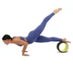 Колесо для йоги массажное кольцо для йоги Wheel Yoga SP-Sport 6205 диаметр 23см Black-Yellow - изображение 3
