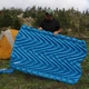 Надувной двойной коврик Klymit Double V (цвет Blue) - изображение 7