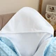 Крыжма с именем для крещения мальчика с уголком из минки плюша голубой KR10-ImennaAngel-Gol Ladan - изображение 7