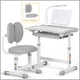 Комплект Evo-kids BD-20 (парта + стул + лампа) Серый (BD-20 G) - изображение 3