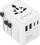 Мережевий зарядний пристрій Canyon OnTour 70 Travel Adapter EU/UK/US/AUS 70W White (CNS-TA70W1006W) - зображення 1