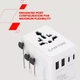 Мережевий зарядний пристрій Canyon OnTour 70 Travel Adapter EU/UK/US/AUS 70W White (CNS-TA70W1006W) - зображення 8