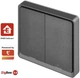 Розумний вимикач Emos H5015 2 кнопки, ZigBee 3.0 Чорний - зображення 12