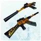 Игрушечный автомат винтовка AK-47 на мягких пулях EVA 92 см с глушителем, оптическим прицелом желтый - изображение 10