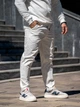 Штаны мужские из хлопка демисезонные Teamv casual sport Белые XL - изображение 4
