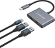 USB-hub Canyon DS-3 3in1 USB-C Dark Grey (CNS-TDS3) - obraz 4