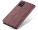 Чехол-книжка CaseMe из нубука для Samsung A51 Бордовый - изображение 5