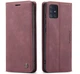 Чехол-книжка CaseMe из нубука для Samsung A51 Бордовый - изображение 7