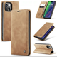 Чехол-книжка CaseMe из нубука для iPhone 13 mini Светло-коричневый - изображение 4