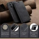 Чехол-книжка CaseMe из нубука для Xiaomi Poco C65 Чёрный - изображение 4