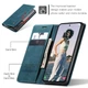 Чехол-книжка CaseMe из нубука для Samsung S24 Бирюзовый - изображение 9