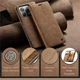 Чехол-книжка CaseMe из нубука для Xiaomi Redmi Note 13 4G Светло-коричневый - изображение 7