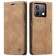 Чохол-книжка CaseMe із нубуку для Xiaomi Redmi Note 14s Світло-коричневий - зображення 4