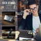 Чехол-книжка CaseMe из нубука для Xiaomi Redmi Note 14 4G (24117RN76G) Чёрный - изображение 9