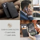 Чехол-книжка CaseMe из нубука для Xiaomi Redmi Note 14 Pro 4G Чёрный - изображение 6
