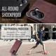 Чехол-книжка CaseMe из нубука для Xiaomi Poco X7 Pro 5G Бордовый - изображение 5