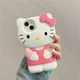 Чехол Silicon Power для Apple iPhone 13 Pro Max (6.7") Hello Kitty White/Red - изображение 3