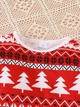 Детское новогоднее платье для девочки SHEIN GD-00174330 92-98 см Красное (DN3012300067532) - изображение 5
