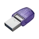 Флеш-накопичувач USB3.2 256GB Type-C Kingston DataTraveler microDuo 3C (DTDUO3CG3/256GB) Фіолетовий - зображення 1