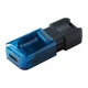 Флеш-накопичувач USB3.2 64GB Type-C Kingston DataTraveler 80 M Blue/Black 7158 - изображение 2