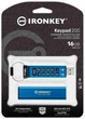 Флешнакопичувач USB3.2 16 GB Kingston IronKeypad 200 Type-A Blue (IKKP200/16GB) Блакитний - изображение 3