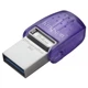Флеш-накопичувач USB3.2 64GB Type-C Kingston DataTraveler microDuo 3C (DTDUO3CG3/64GB) Фіолетовий 30373 - изображение 2