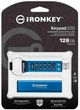 Флешнакопичувач USB3.2 128 GB Kingston IronKeypad 200 Type-A Blue (IKKP200/128GB) Блакитний - зображення 3