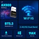 Бездротовий адаптер Fenvi FU-AX900В Wi-Fi 6, Bluetooth 5.3 Dual Band 2.4G 5G ( USB ) 12591 - зображення 2