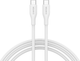 Кабель Canyon CC60SC10 Type-C to Type-C 60W 1 м Silicon White (CNS-CC60SC10W) - зображення 1