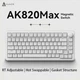 Игровая Клавиатура AJAZZ AK820 MAX HE White с Магнитными Свитчами. Проводная 8000 Гц/с. Switch 0,1 мм. Hot-Swap. No Light - изображение 2