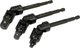 Uchwyt-adaptery nasadek YATO z 6-kąta - 1/4" na kwadrat - 1/4", 3/8", 1/2" L=125 mm Cr-V 3 szt (YT-04641) - obraz 1