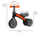 Rowerek biegowy Qplay Sweetie Orange (5061047480991) - obraz 8