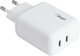 Ładowarka sieciowa AKYGA 2x USB-C 40W White (AK-CH-19) - obraz 1