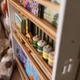 Детская дизайнерская полка Монтессори для книг деревянная Домик бело/натуральный - изображение 3