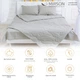 Одеяло антиаллергенное MirSon Light Gray №2304 172x205 см EcoSilk Лето (2200003027914) - изображение 2