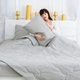 Одеяло шелковое MirSon Light Gray №2364 172x205 см шовк капок Лето (2200003031157) - изображение 5