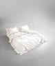 Постельное белье Limasso Stonewashed Exclusive Ranforсe 160 х 220 см Snow White - изображение 3