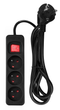 Przedłużacz listwowy NEO Tools 3 gniazda 1.5 m czarny 90-182 (5907558474985) - obraz 1