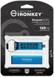Флешнакопичувач USB3.2 128 GB Kingston IronKeypad 200 Type-C Blue (IKKP200C/128GB) ( Блакитний ) - изображение 10