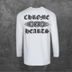 Лонгслив унисекс с принтом Chrome Hearts Хром Хартс (принт спина мод1) база белая S - изображение 2